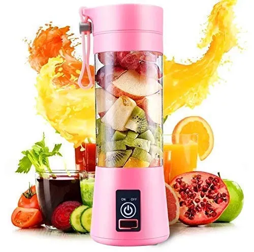 Portable Blender, USB Rechargeable Mini Juicer Blender, Electric Juicer Bottle Blender Grinder Mixer, Personal Size Blender for Juices, Shakes and Smoothies, Fruit Juicer Machine