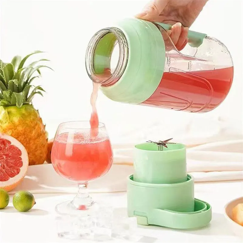 Portable Electric Juicer Blender - 1500ml USB Rechargeable