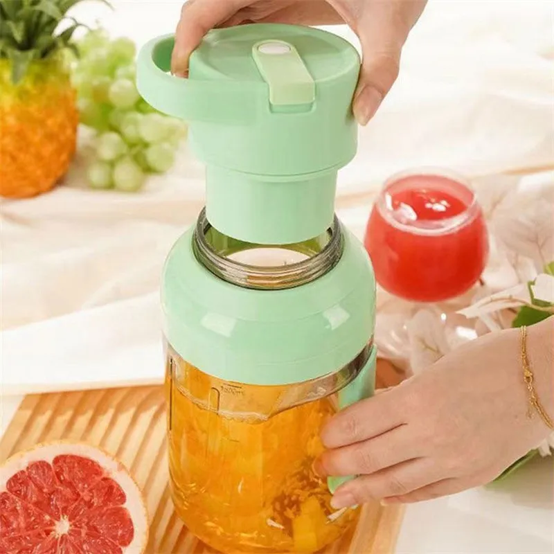 Portable Electric Juicer Blender - 1500ml USB Rechargeable