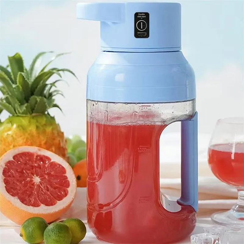 Portable Electric Juicer Blender - 1500ml USB Rechargeable