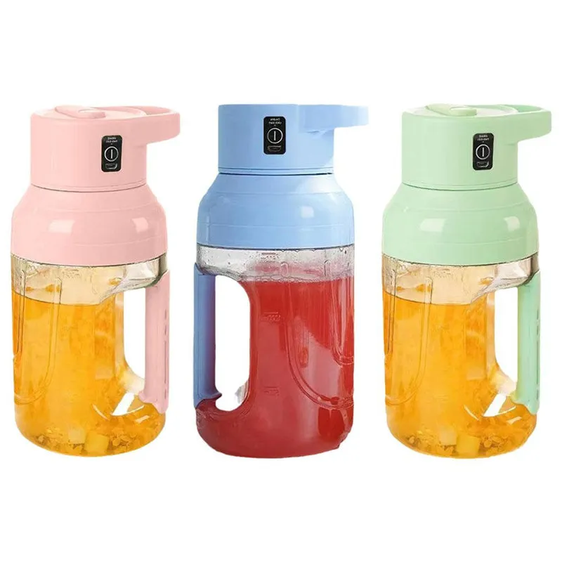 Portable Electric Juicer Blender - 1500ml USB Rechargeable