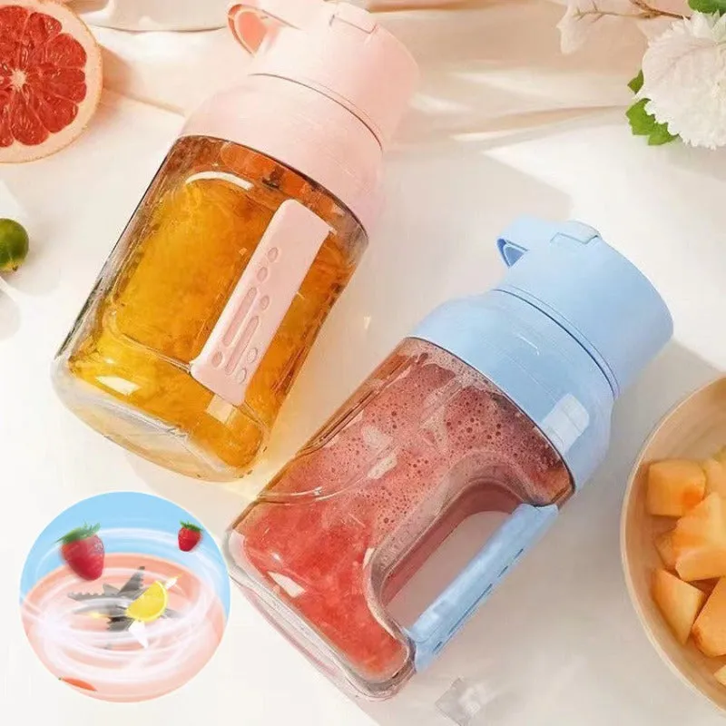 Portable Electric Juicer Blender - 1500ml USB Rechargeable