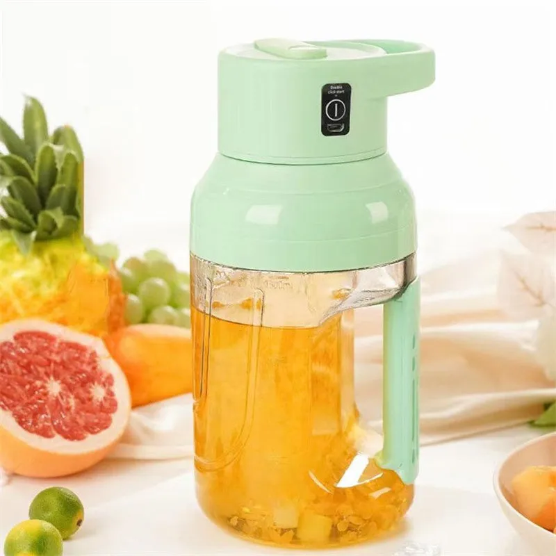 Portable Electric Juicer Blender - 1500ml USB Rechargeable