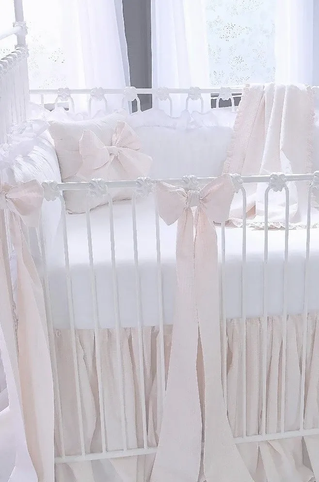 Powder Pink Crib Bows