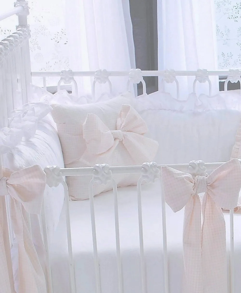 Powder Pink Crib Bows