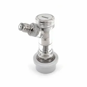 Premium Ball Lock Disconnect MFL (Clear/Grey/Gas) - With Integrated Check Valve