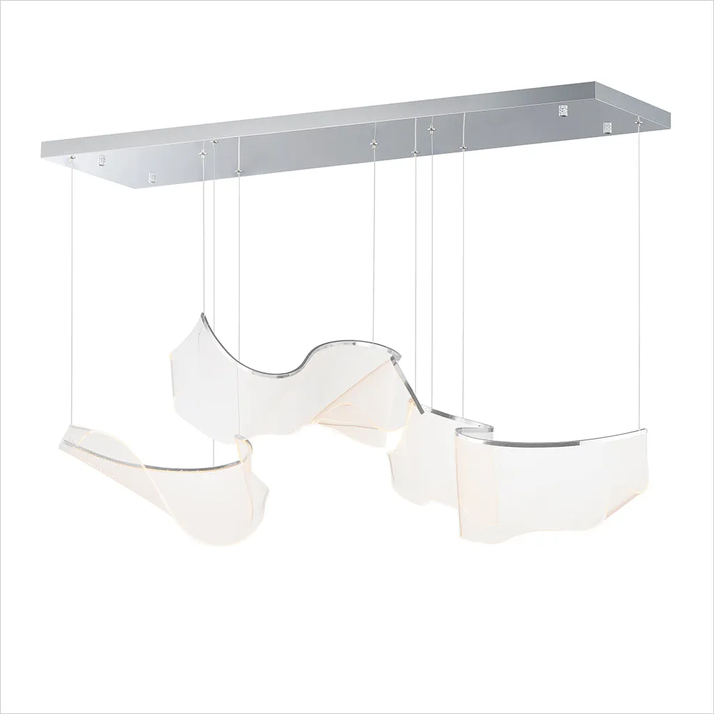 Rinkle 3-Light Pendant - Chrome