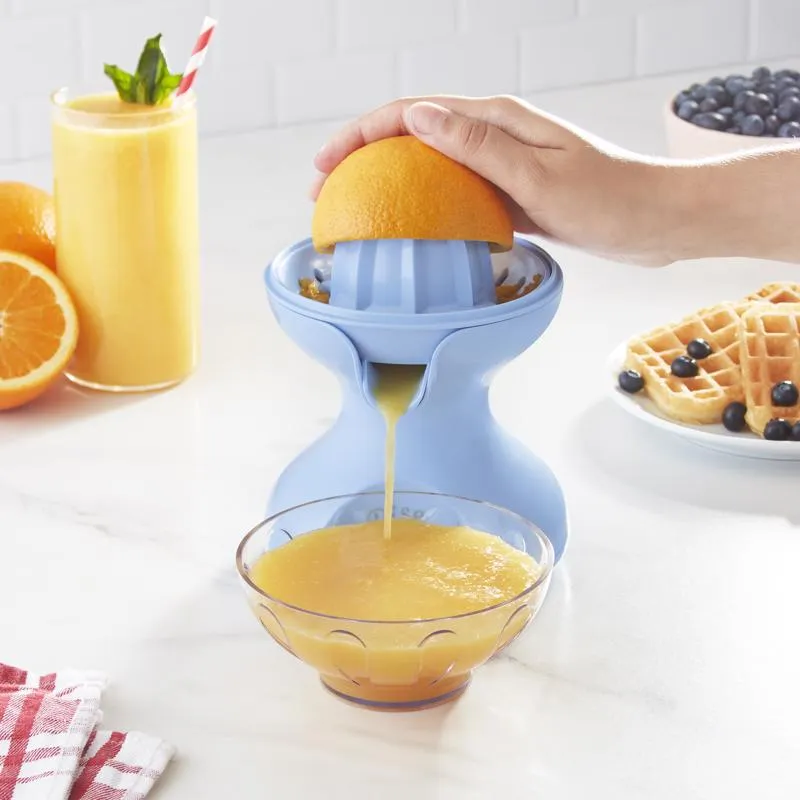 Rise by Dash Blue Plastic 10 oz Citrus Juicer