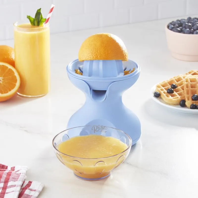 Rise by Dash Blue Plastic 10 oz Citrus Juicer