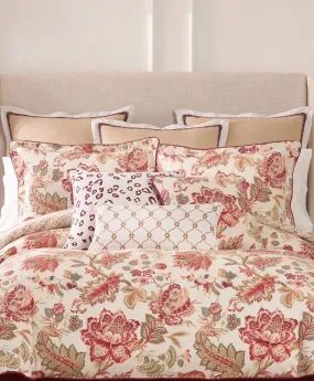 Rose Tree Emory Comforter Set, Queen, Red