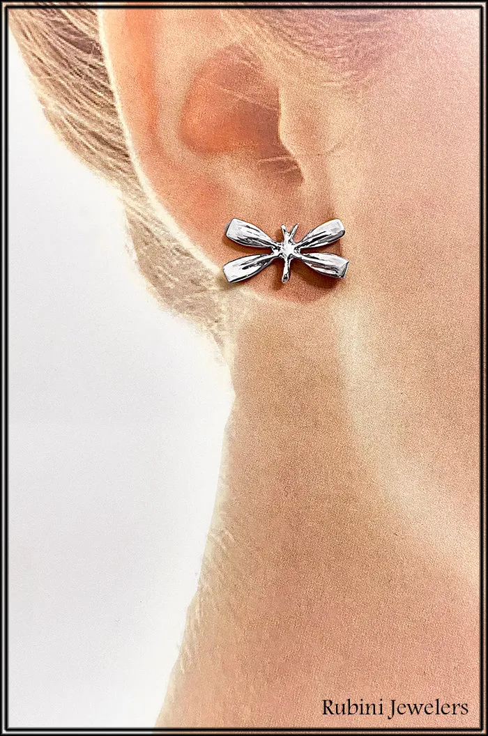 Rowing Blades Butterfly Post Earrings