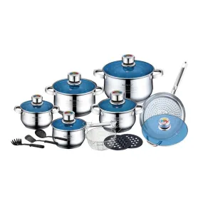 Roylty Line RL-1801B; Stainless Steel Cookware Set 18 Pcs