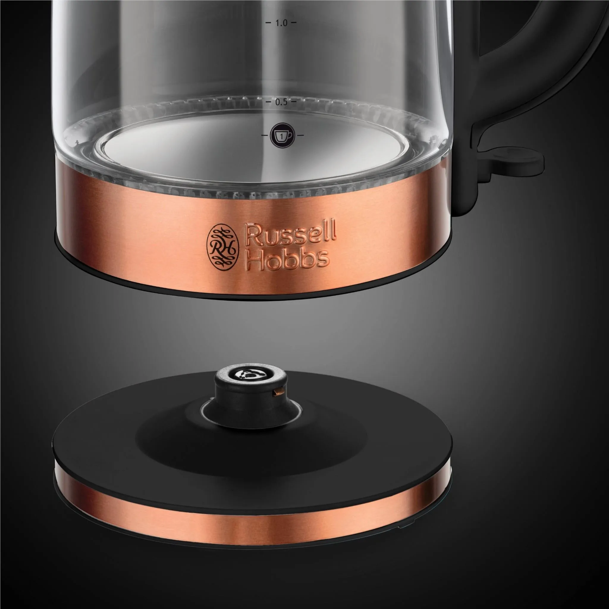 Russell Hobbs Brooklyn Glass Kettle (Copper)