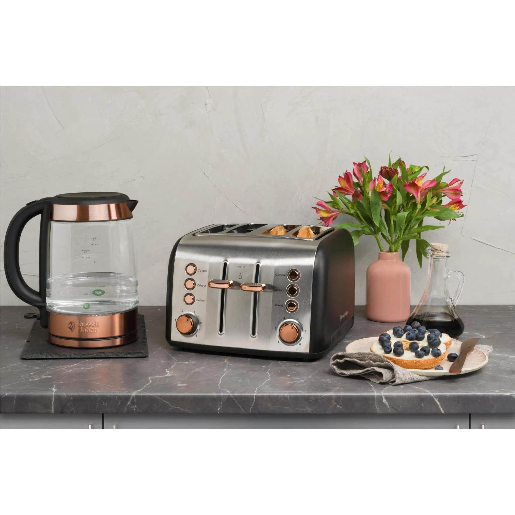 Russell Hobbs Brooklyn Glass Kettle (Copper)