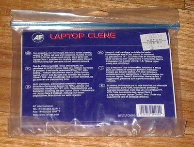 SafeClens Laptop-Clene Wet & Dry Screen Wipes (Pkt 5) - Part # LTC005