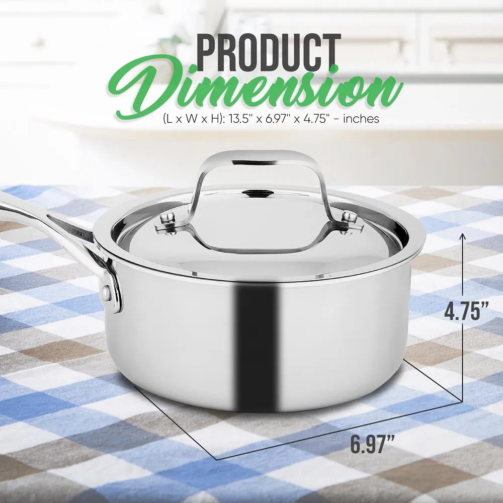 Saucepan Pot With Lid - Stainless Steel, Works With Model Number: Ncssx45