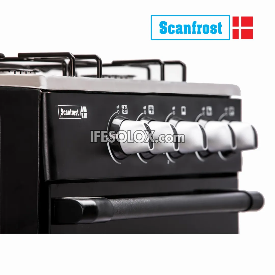 ScanFrost SFC5402 50x50 Standard Oven Gas Cooker with 4 Gas Burners (Silver) - Brand New