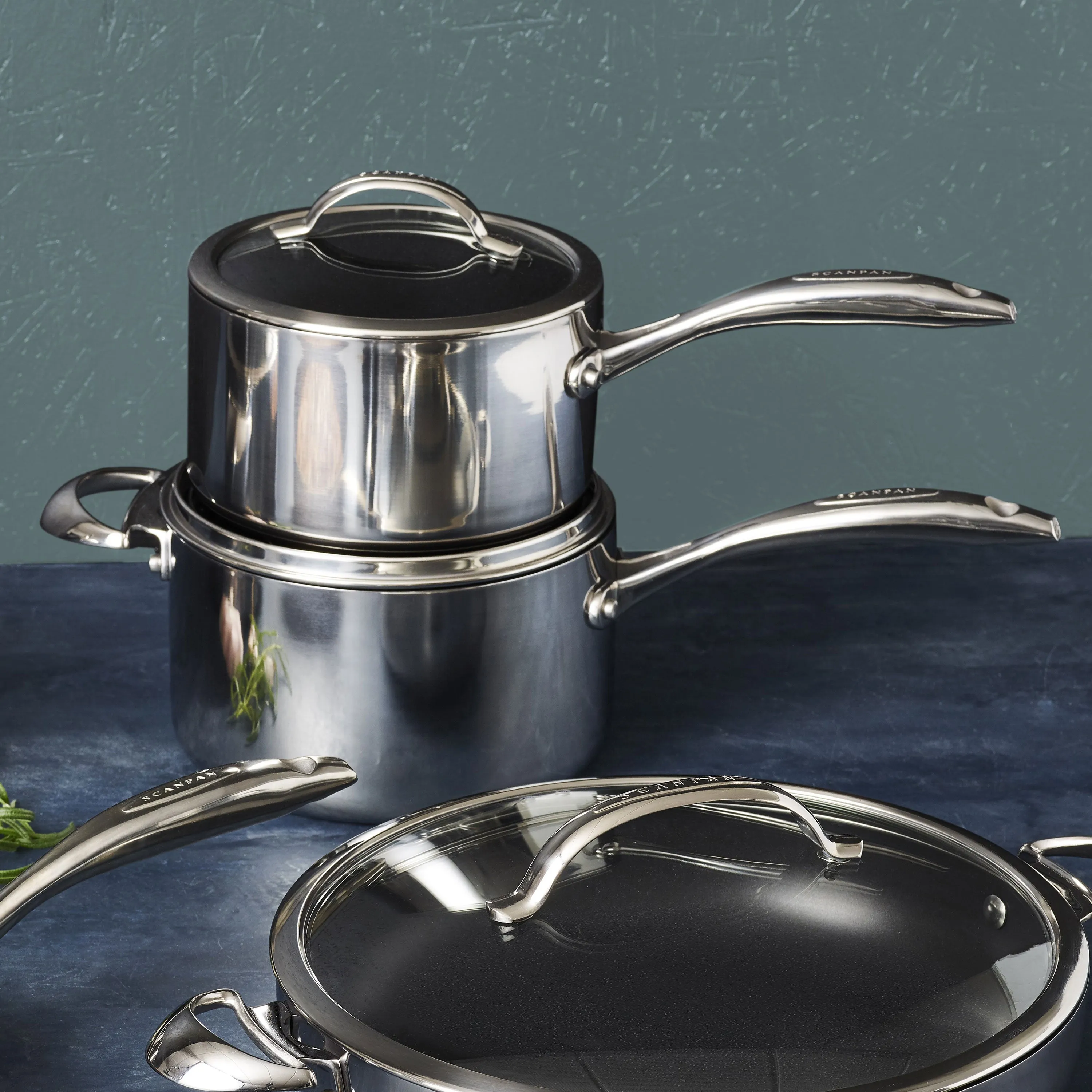 Scanpan HaptIQ 2.75-quart Stainless Steel Nonstick Saucepan