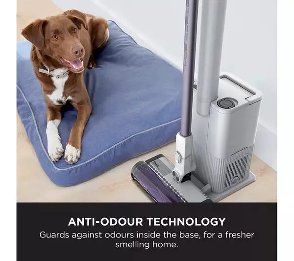 Shark IW3510UK Detect Pro Cordless Vacuum Cleaner with Auto-Empty System 1.3L - 60 Minutes Run Time White & Purple Clearance