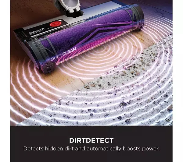 Shark IW3510UK Detect Pro Cordless Vacuum Cleaner with Auto-Empty System 1.3L - 60 Minutes Run Time White & Purple Clearance