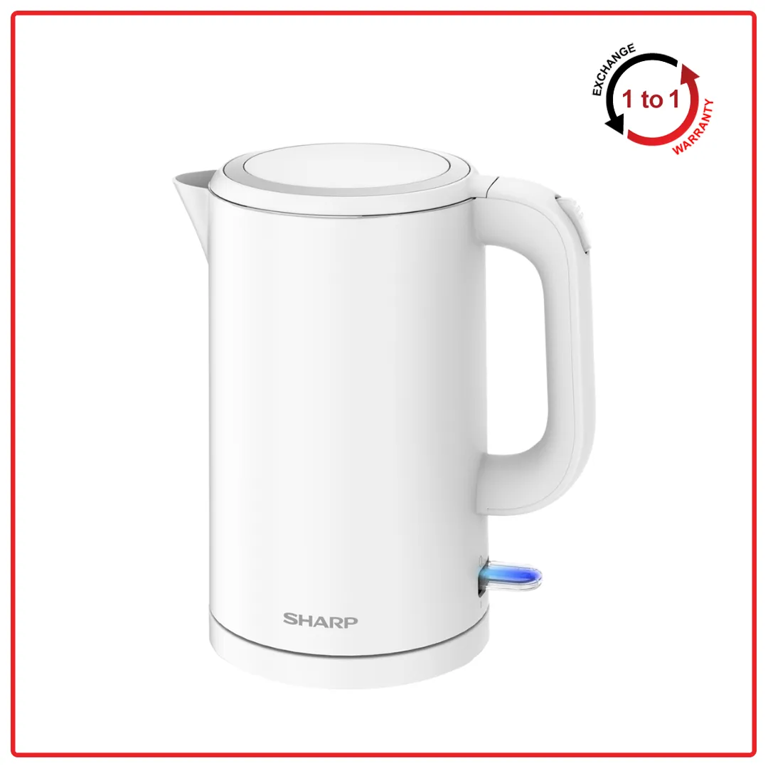 Sharp EKJ171WH 1.7L Cool Touch Body Jug Kettle