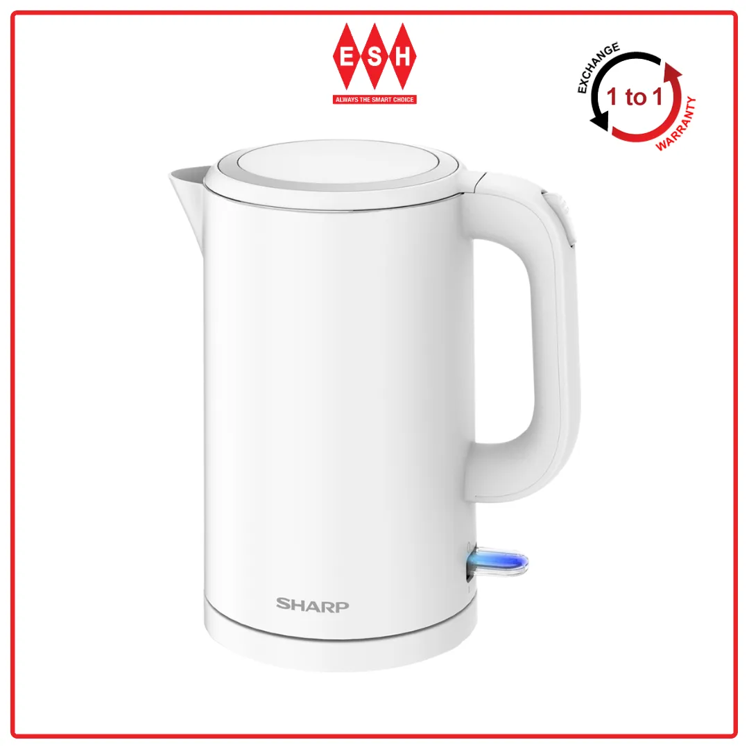 Sharp EKJ171WH 1.7L Cool Touch Body Jug Kettle