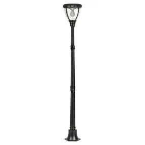 Single Head LED Post Light with Motion Sensor 6w in Black Solar Lighting Direct