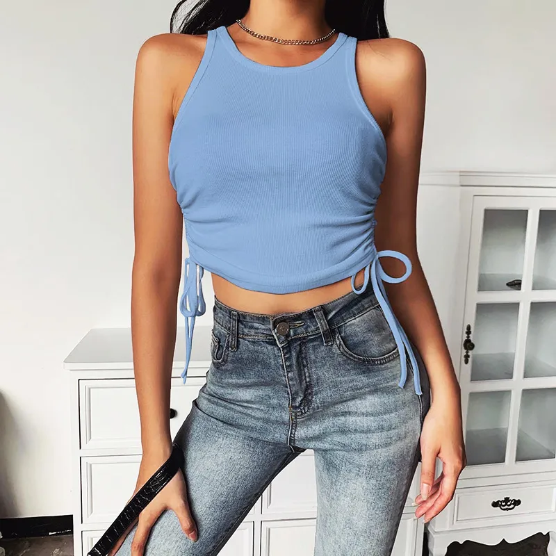 Slim Cropped Vest Shirt