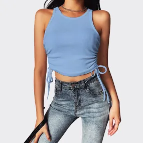 Slim Cropped Vest Shirt