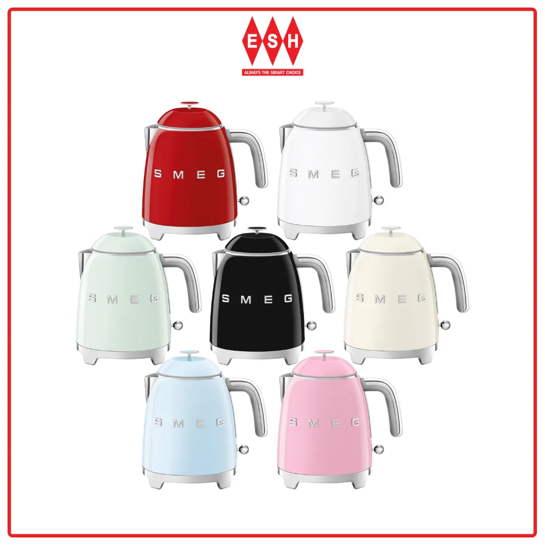 SMEG KLF05 (Variety of Colours) 0.8L 50’s Retro Style Mini Electric Kettle