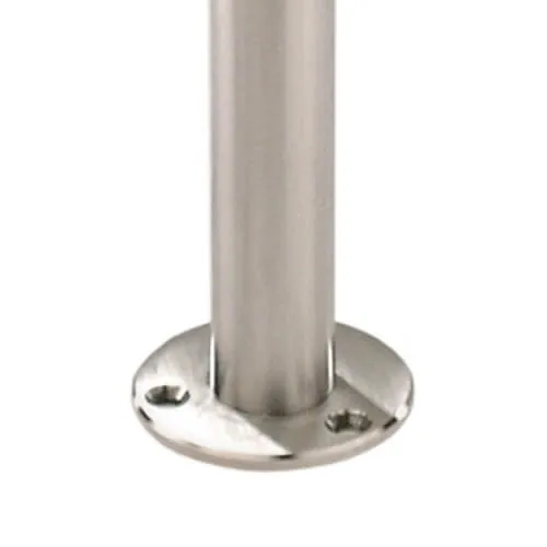 Stainless Steel 1-2/3" Newel Post w/ Floor Mount (E0042)