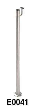 Stainless Steel Newel Post 1-2/3" with Flange Canopy and Integrated Handrail Bracket