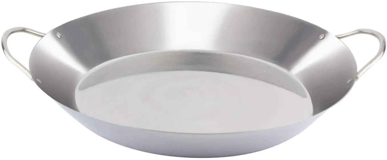 Stainless Steel Stir-Fry Paella Pan