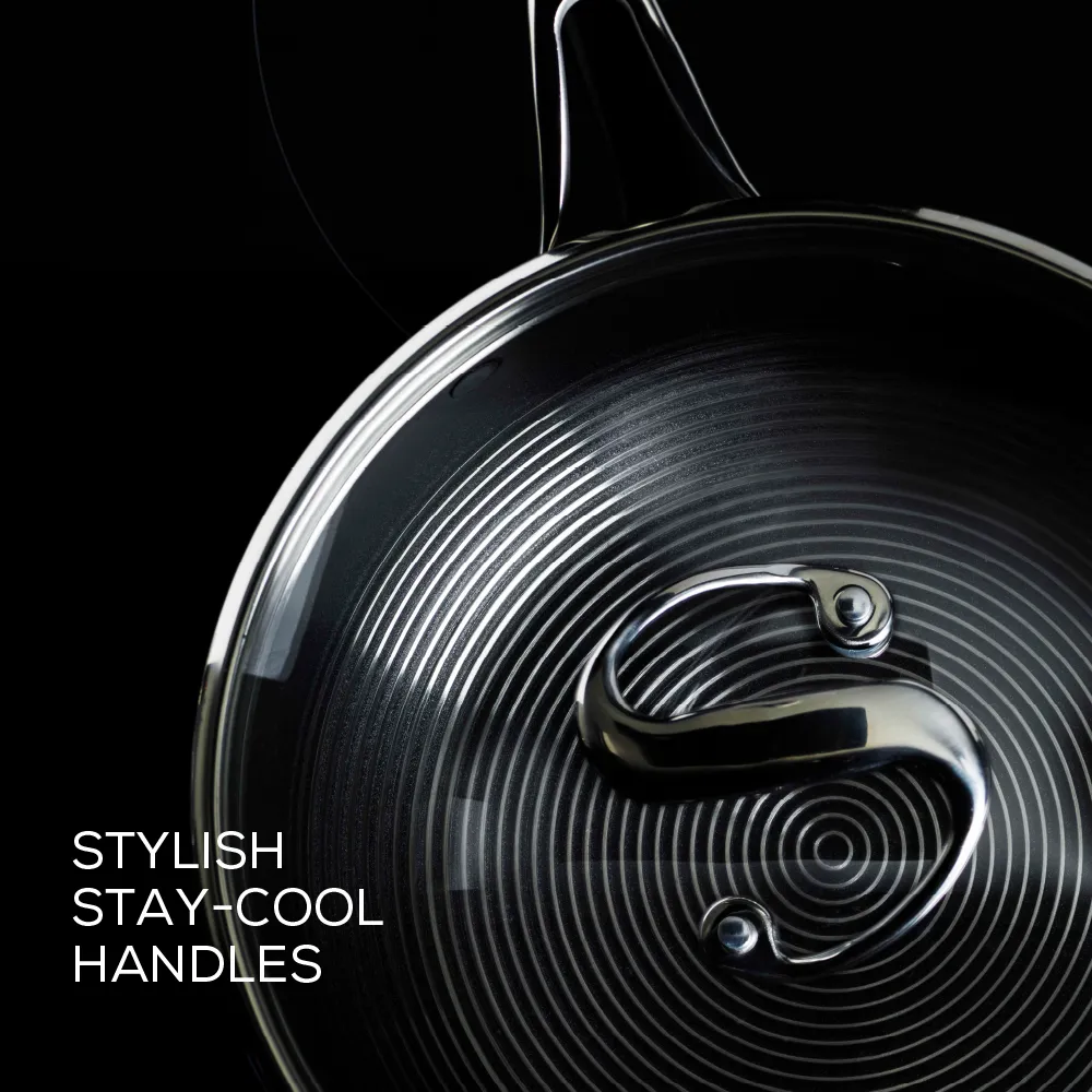 SteelShield™ Polished Stainless Steel Hybrid Non-Stick Saucepan & Lid - 3 Sizes