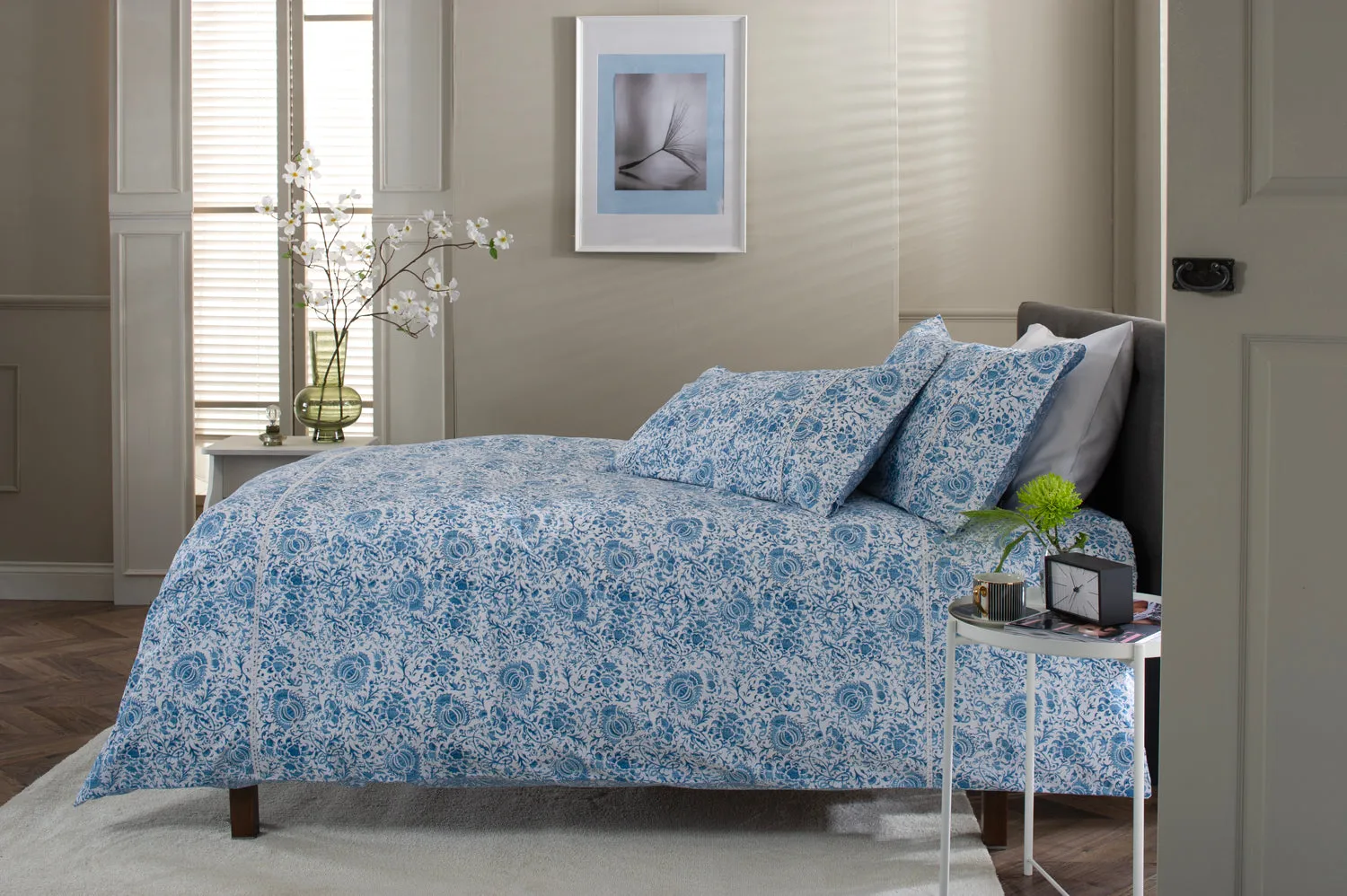 Sterling Printed Percale Cotton Duvet Set