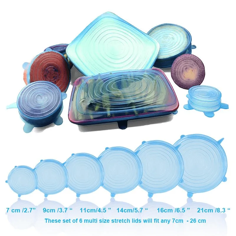 Stretch & Fit - Silicone Stretch Lids (6-Pack)