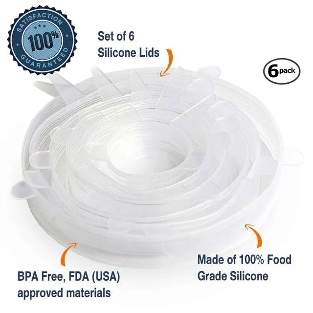 Stretch & Fit - Silicone Stretch Lids (6-Pack)