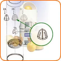 Sunkist 02B Orange Extracting Bulb with Metal Insert