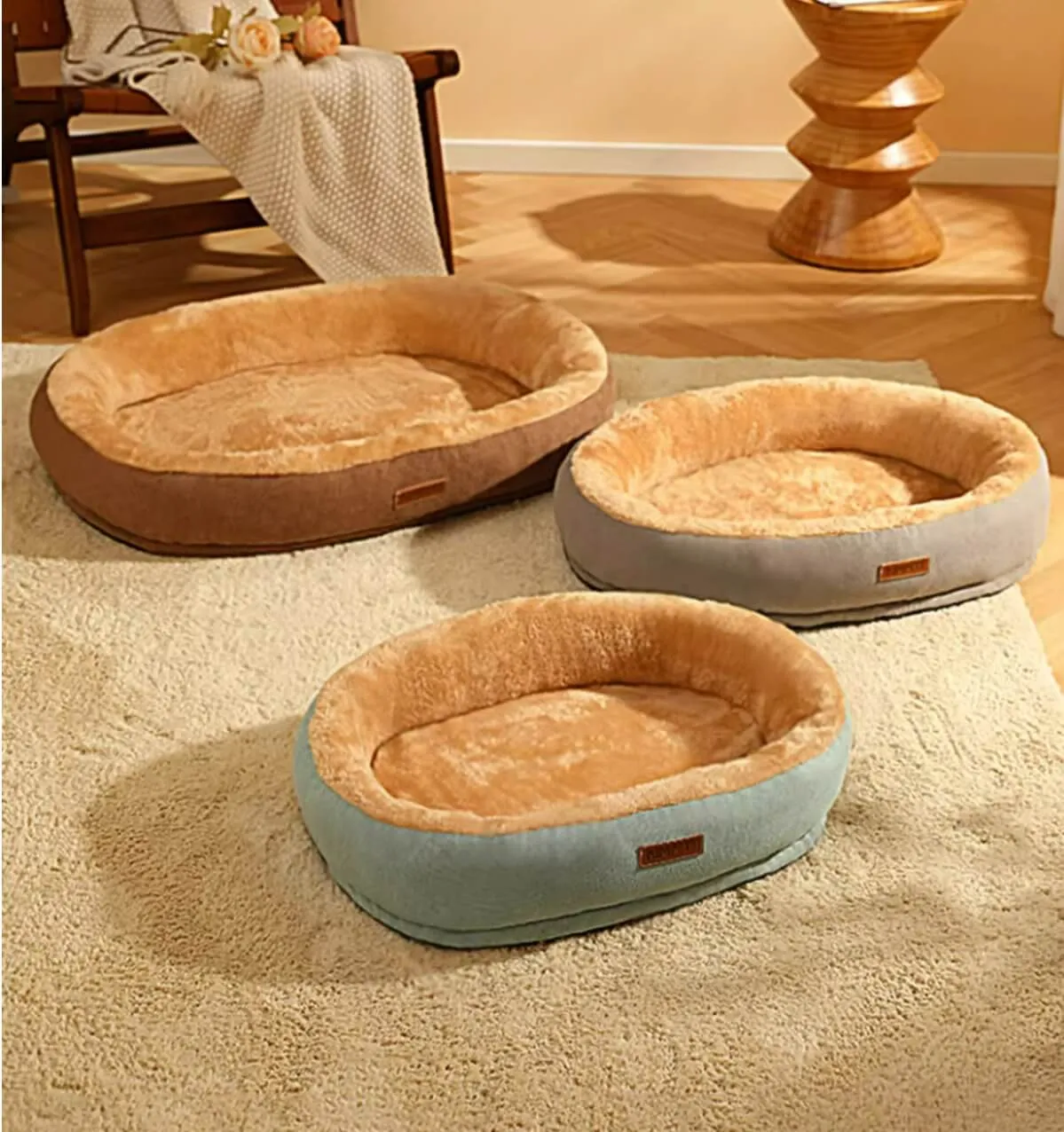 Super Soft Cozy Pet Bed Mattress for Medium Large Dogs 3colors