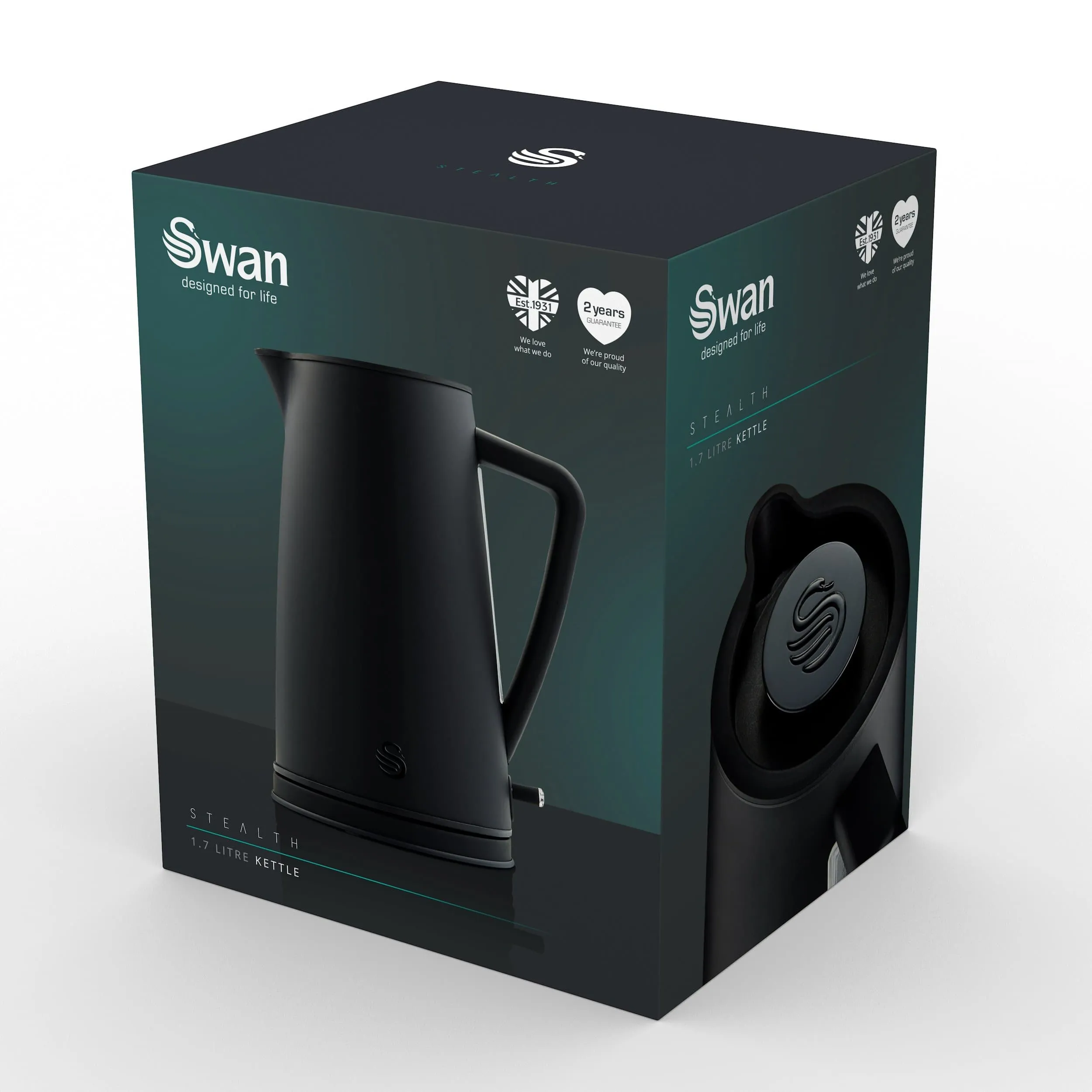 Swan 1.7 Litre Stealth Kettle