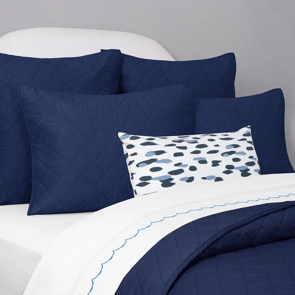 The Coastal Blue Wavelet Embroidered Sheet Set