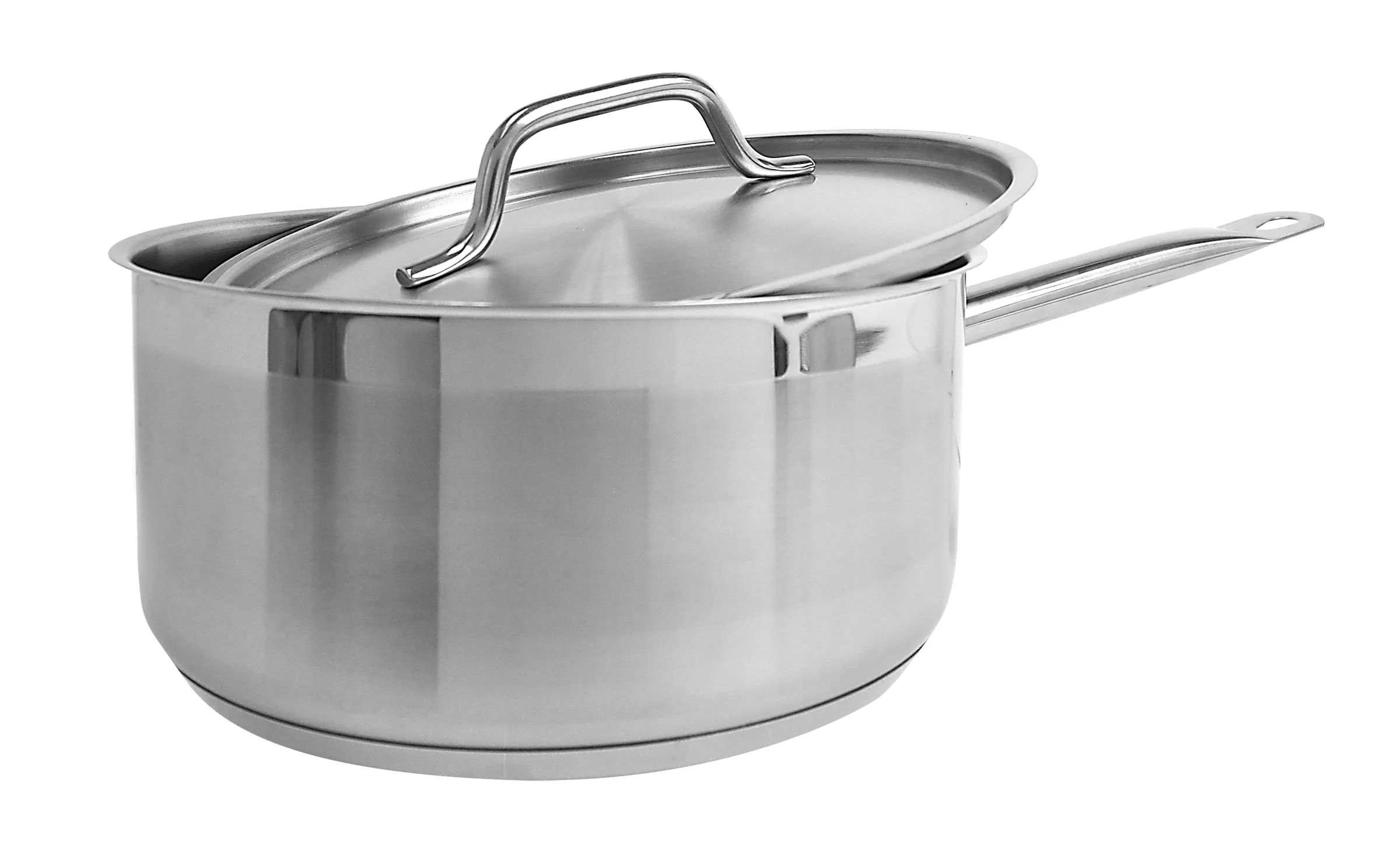 Thunder Group SLSSP4060 6 qt, 10" Diameter Sauce Pan with 10" Diameter x 1/2" Thickness Lid