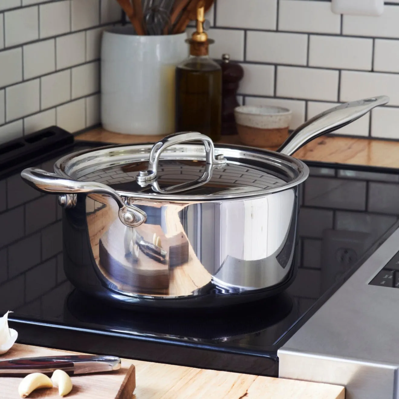 Titanium Series 4 Quart Saucepan with Lid