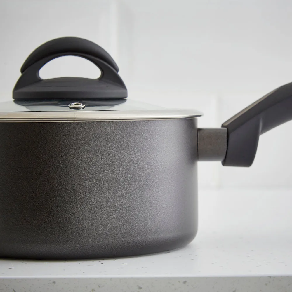 Tower Cerasure Non-Stick Saucepan - Grey