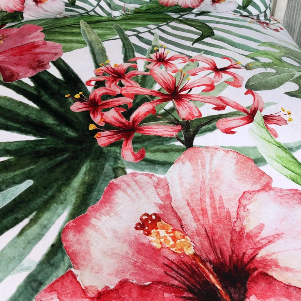 Tropical Hibiscus Bedding Set