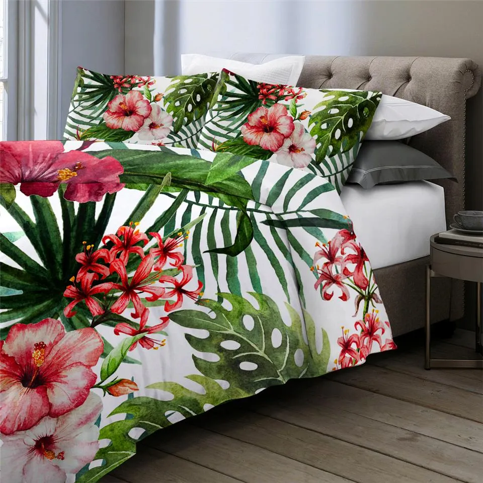 Tropical Hibiscus Bedding Set