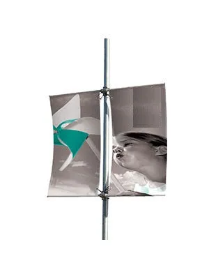 Twin Lamp Post Banner