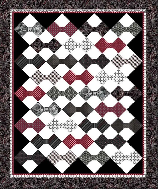 Wall Street Wardrobe Quilt Pattern PC-122 - Paper Pattern