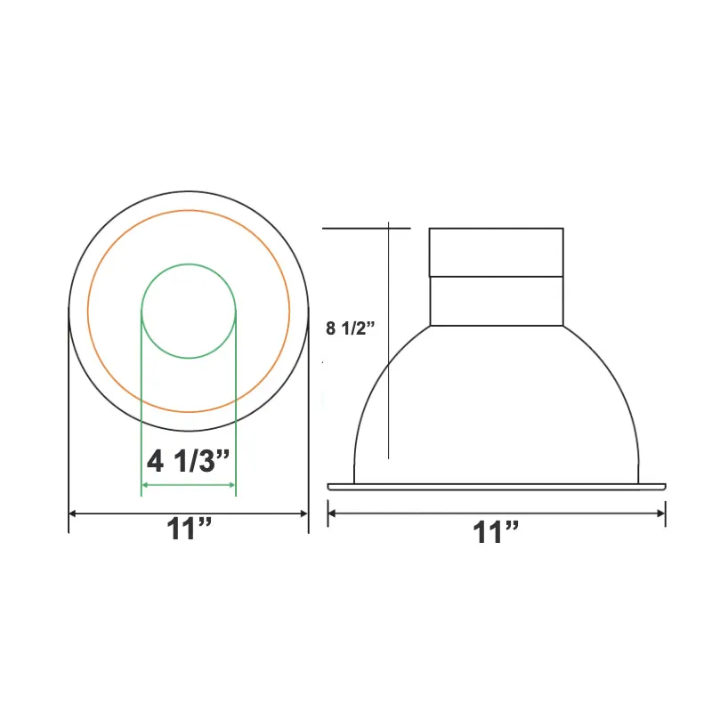 Westgate CRLX10 10" 18W/27W/40W LED Commercial Recessed Light, CCT