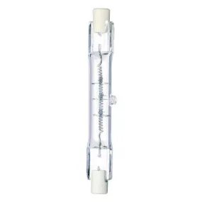 Westinghouse 0447700 100 Watt Halogen T3 Double-Ended Clear - 2900 Kelvin - Warm White - 1300 Lumens - RSC-Recessed Single Contact Base - 120 Volt - Box